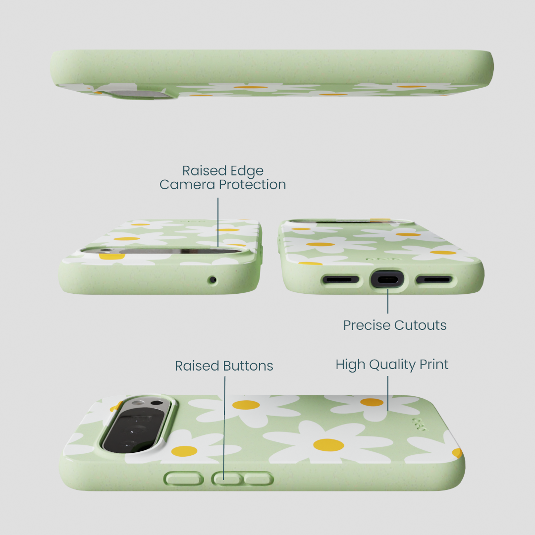 Sage Green Daisy Google Pixel 10 Pro XL Case