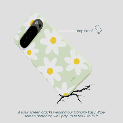 Sage Green Daisy Google Pixel 10/10 Pro Case