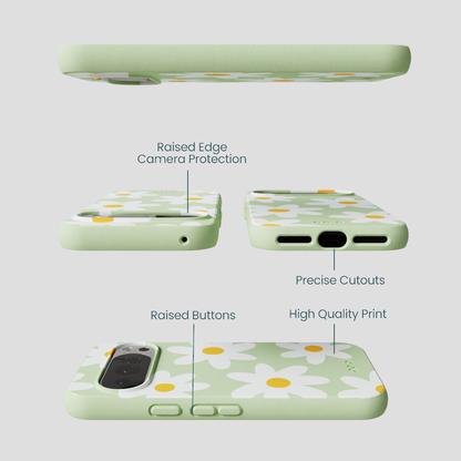 Sage Green Daisy Google Pixel 10/10 Pro Case