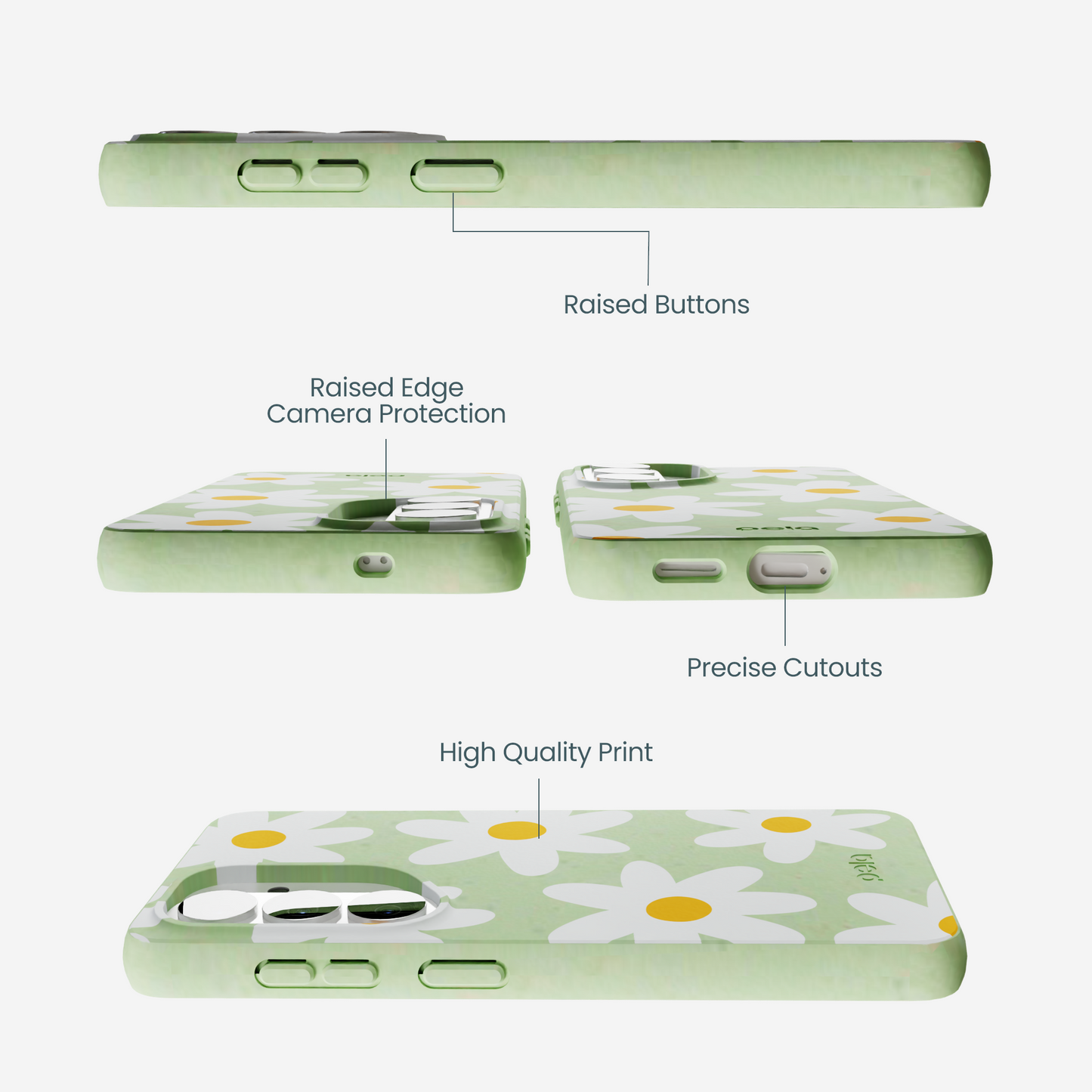 Sage Green Daisy Samsung Galaxy S26 Case