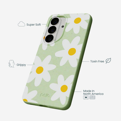 Sage Green Daisy Samsung Galaxy S26 Case
