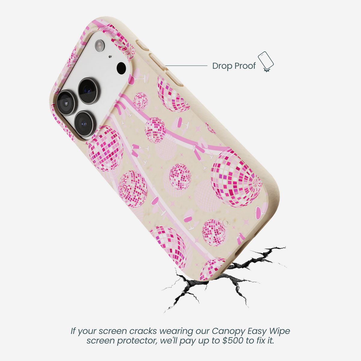 Seashell Dancing Lights iPhone 17 Pro Case