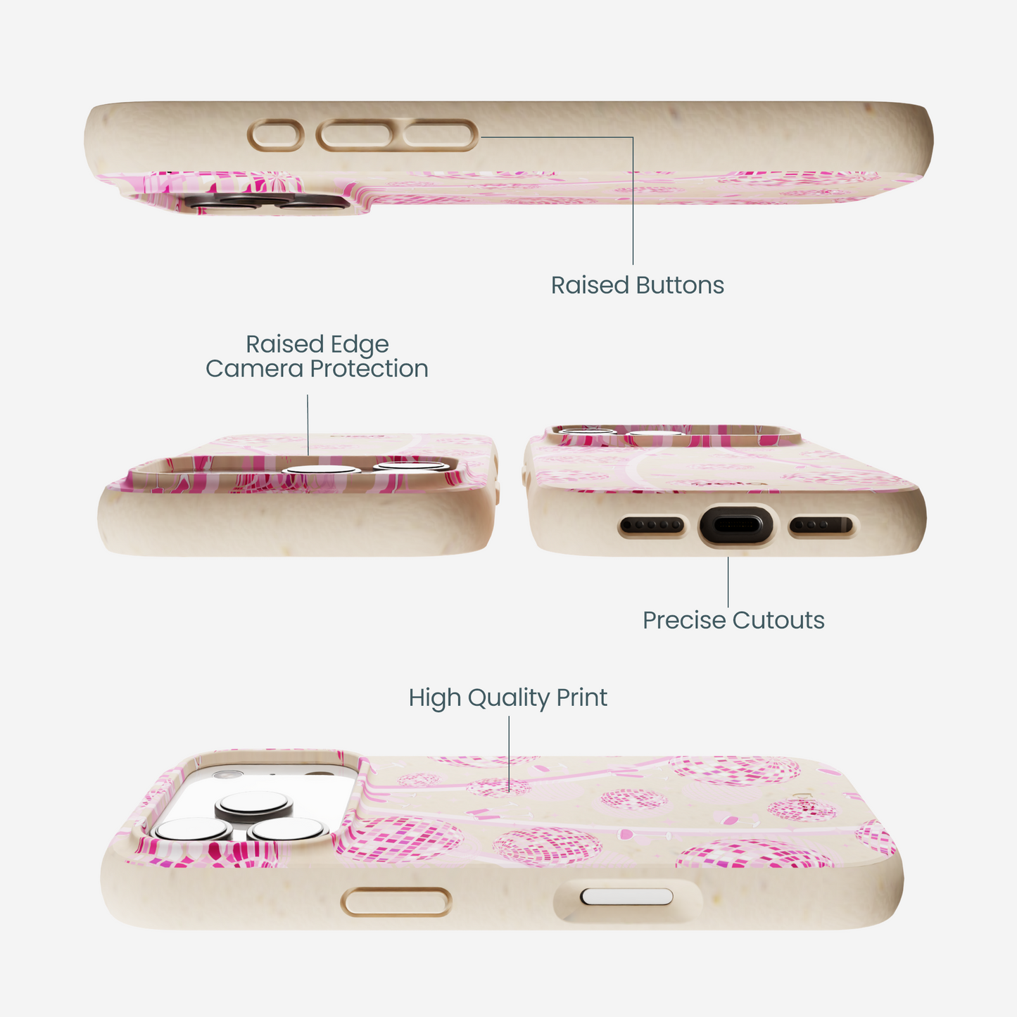 Seashell Dancing Lights iPhone 17 Pro Case