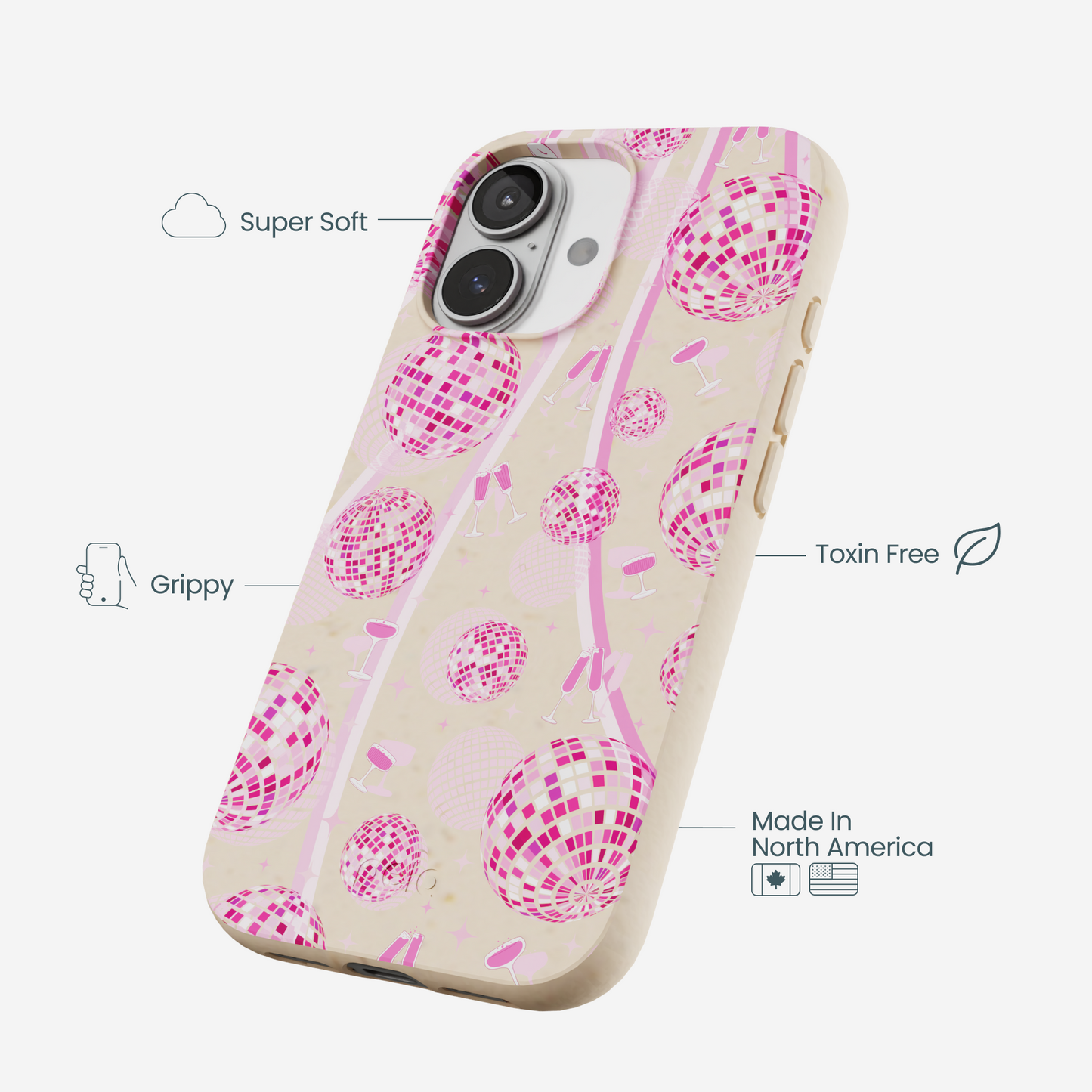 Seashell Dancing Lights iPhone 17 Case