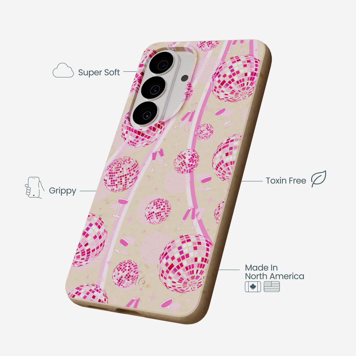 Seashell Dancing Lights Samsung Galaxy S26 Case