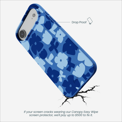 Electric Blue Daydream Blooms iPhone Air Case