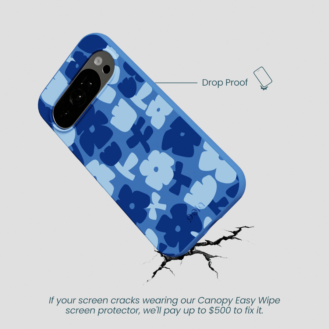 Electric Blue Daydream Blooms Google Pixel 10/10 Pro Case