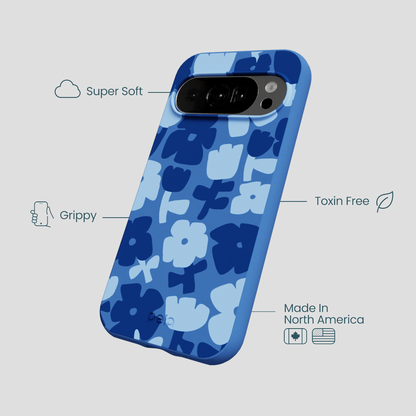 Electric Blue Daydream Blooms Google Pixel 10/10 Pro Case