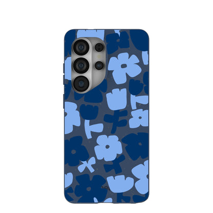 Navy Blue Daydream Blooms Samsung Galaxy S26 Ultra Case