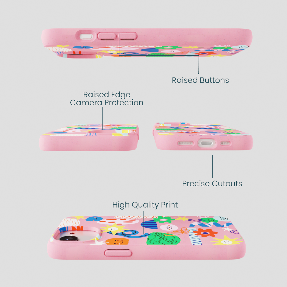Bubblegum Pink Daydreaming iPhone 16e/17e Case