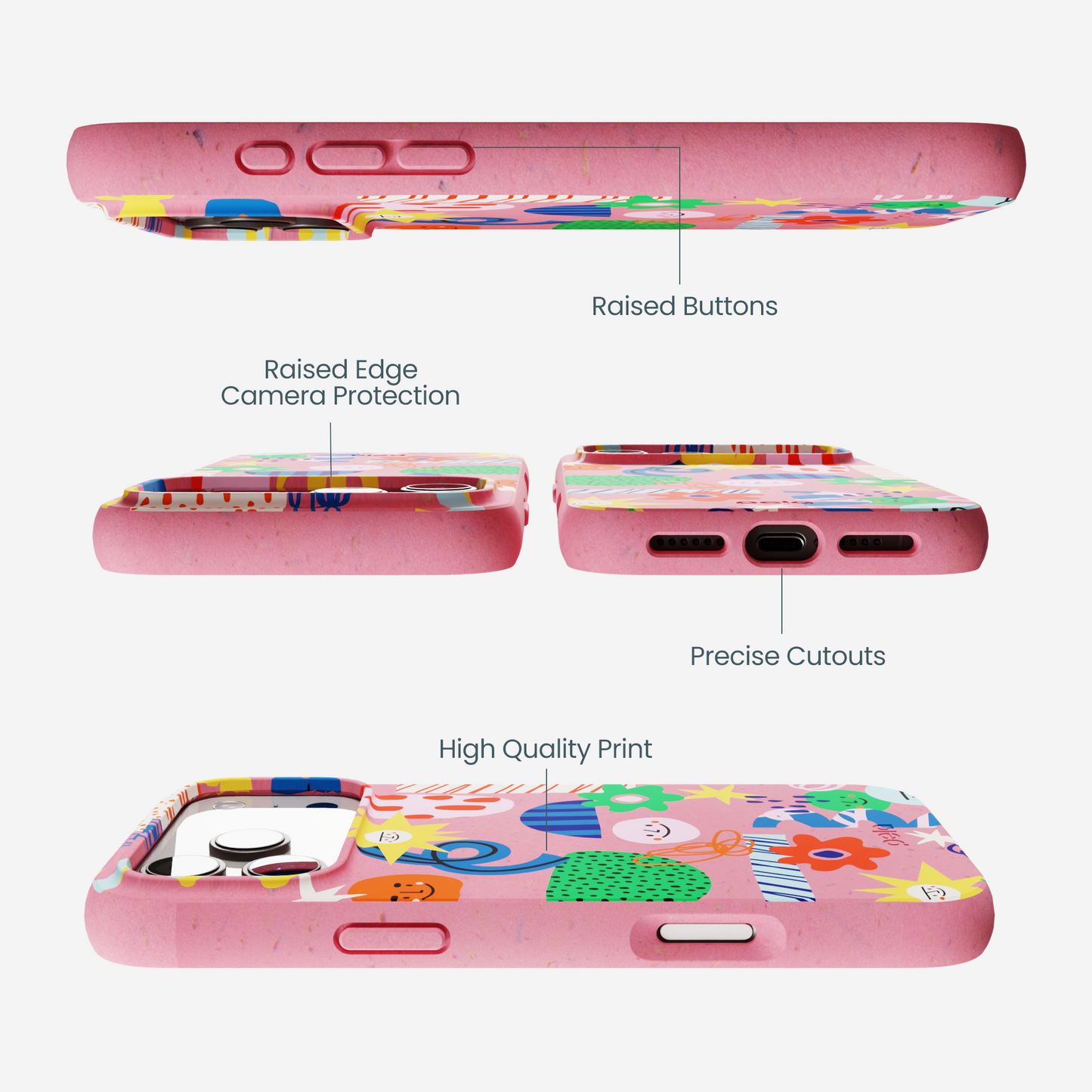 Bubblegum Pink Daydreaming iPhone 17 Pro Max Case