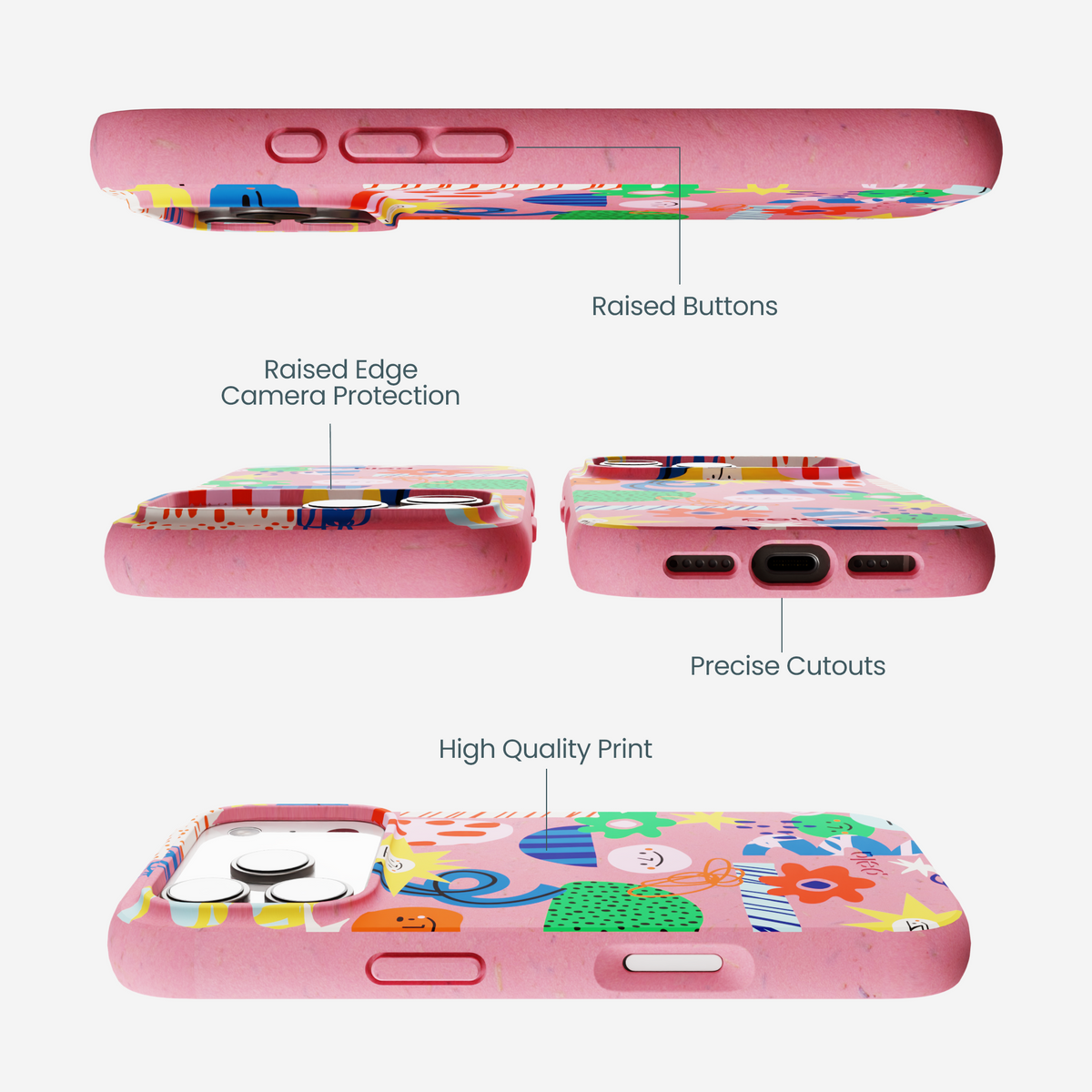 Bubblegum Pink Daydreaming iPhone 17 Pro Case
