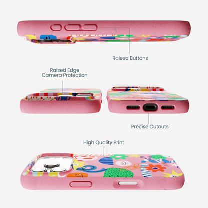 Bubblegum Pink Daydreaming iPhone 17 Pro Case