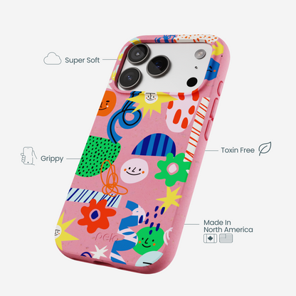 Bubblegum Pink Daydreaming iPhone 17 Pro Case