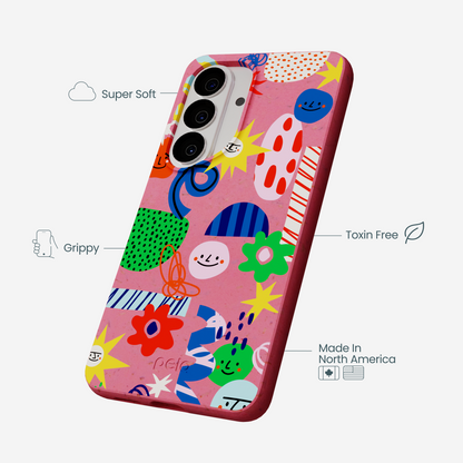 Bubblegum Pink Daydreaming Samsung Galaxy S26 Case