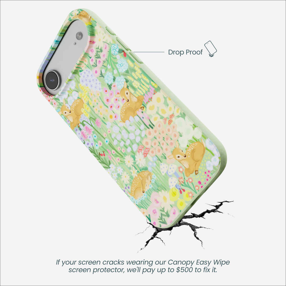 Sage Green Deer Dreams iPhone Air Case