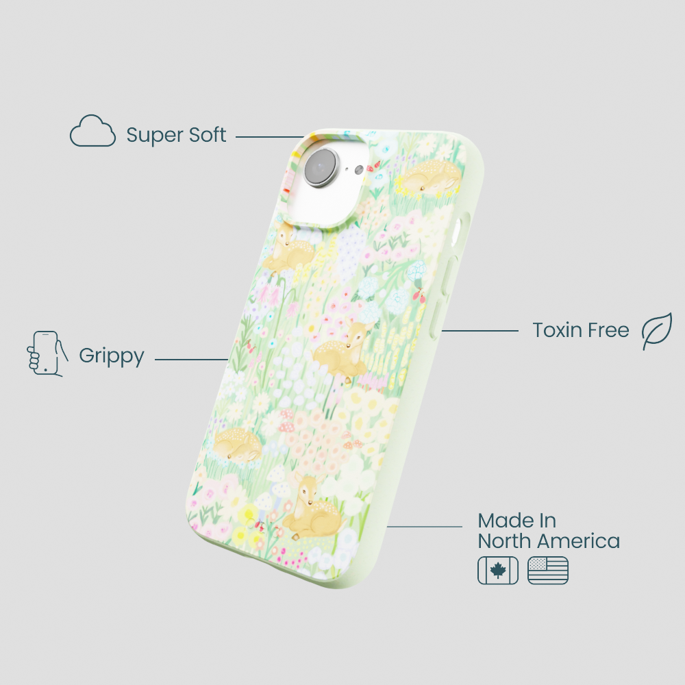 Sage Green Deer Dreams iPhone 16e/17e Case