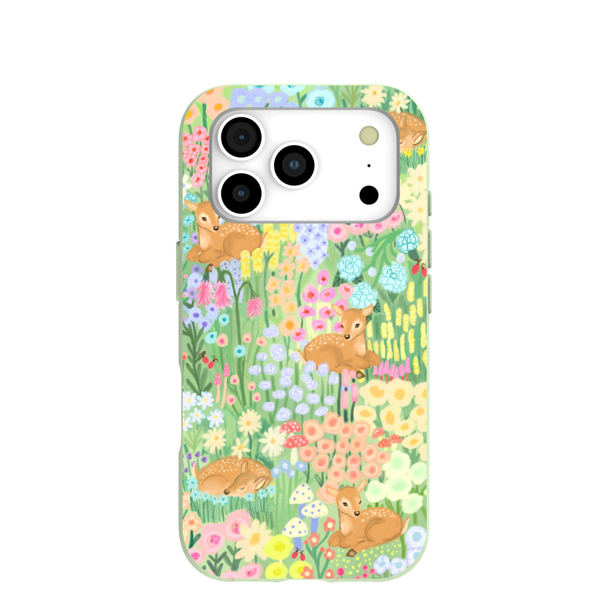 Sage Green Deer Dreams iPhone 17 Pro Case