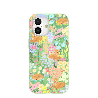 Sage Green Deer Dreams iPhone 17 Case