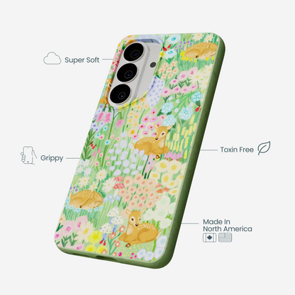 Sage Green Deer Dreams Samsung Galaxy S26 Case