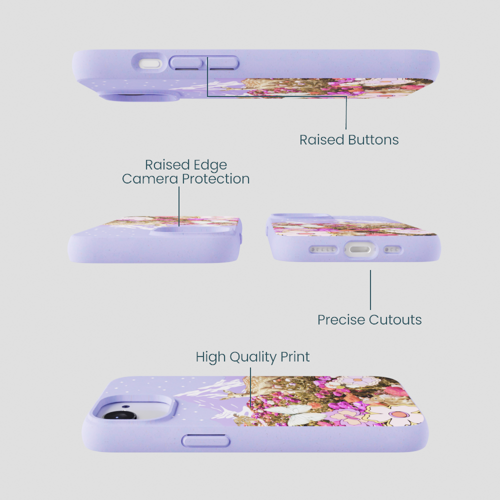 Lavender Deer Meadow iPhone 16e/17e Case
