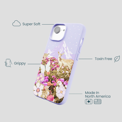 Lavender Deer Meadow iPhone 16e/17e Case