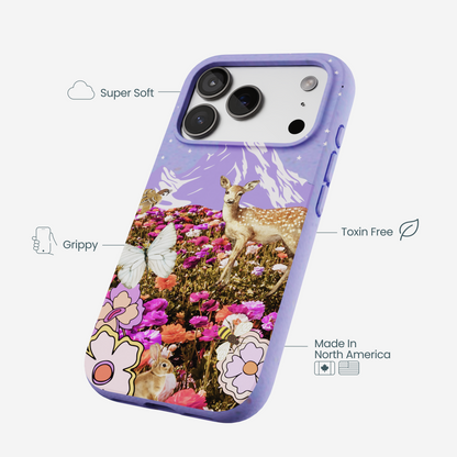 Lavender Deer Meadow iPhone 17 Pro Case