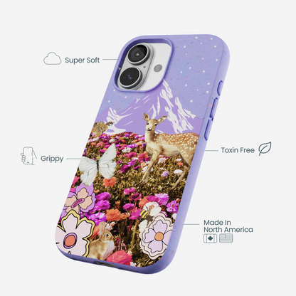 Lavender Deer Meadow iPhone 17 Case