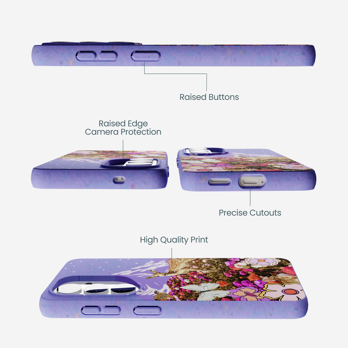 Lavender Deer Meadow Samsung Galaxy S26 Case