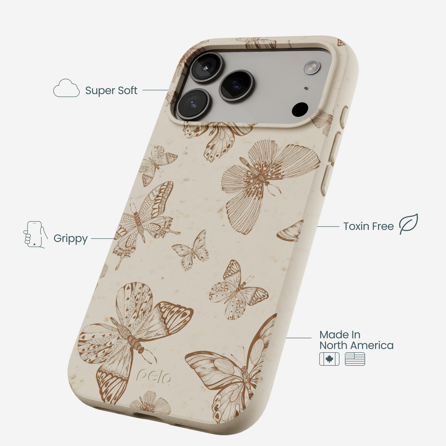 London Fog Delicate Flutters iPhone 17 Pro Max Case