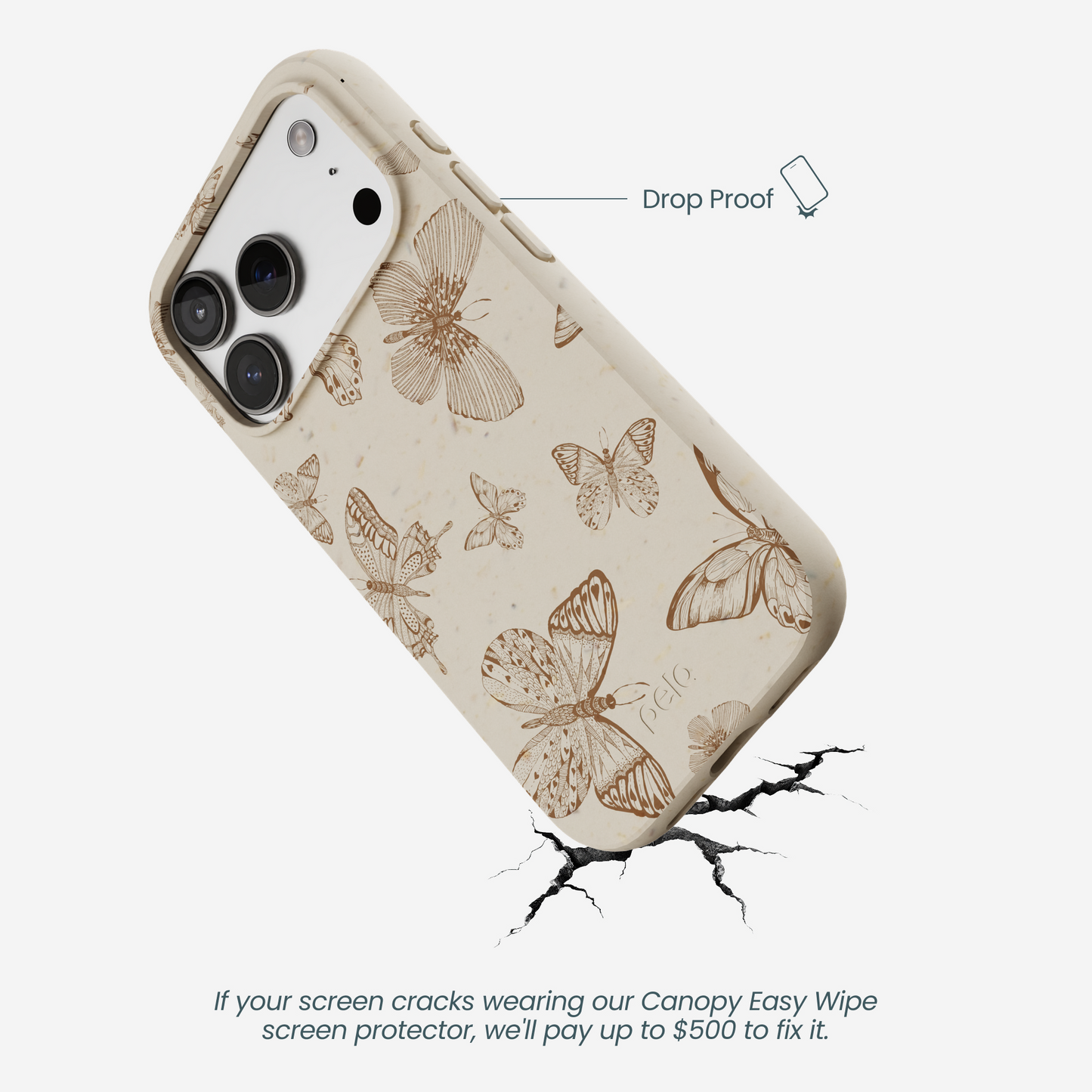 London Fog Delicate Flutters iPhone 17 Pro Case