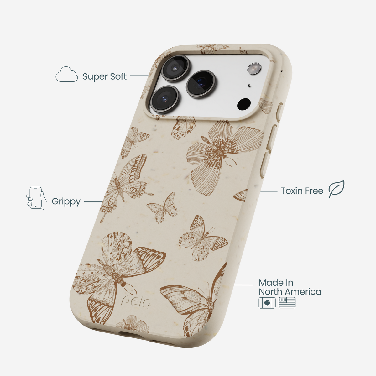 London Fog Delicate Flutters iPhone 17 Pro Case