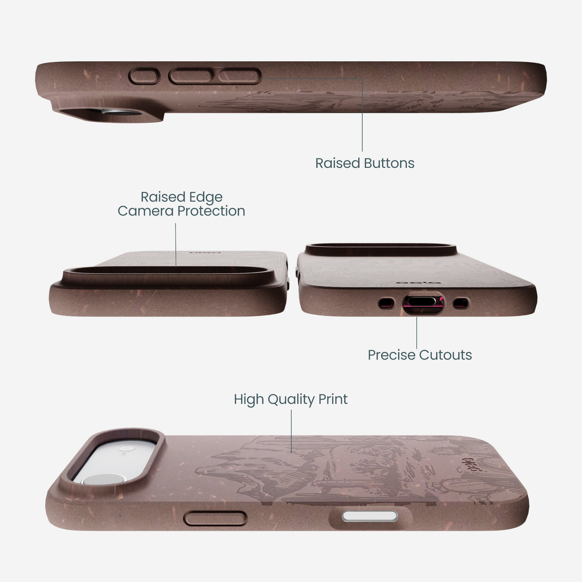 Chocolate Brown Desert Run iPhone Air Case