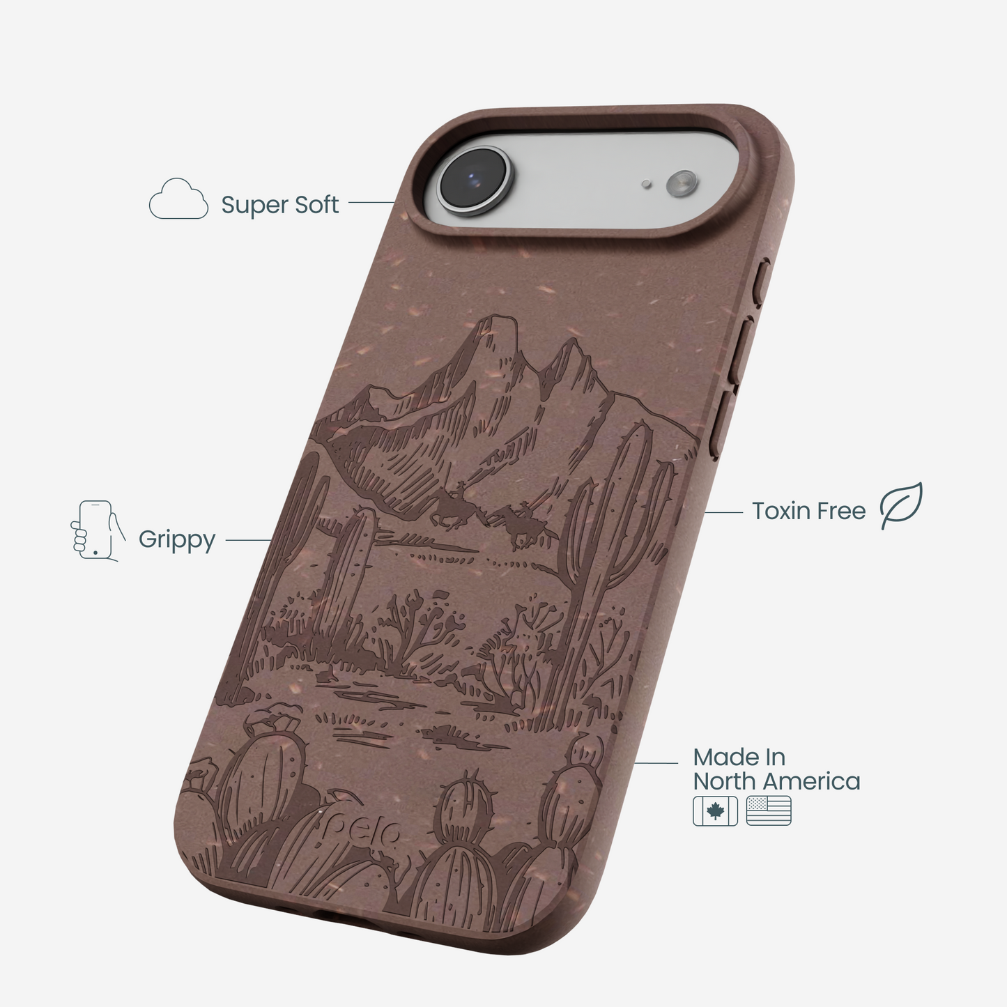Chocolate Brown Desert Run iPhone Air Case