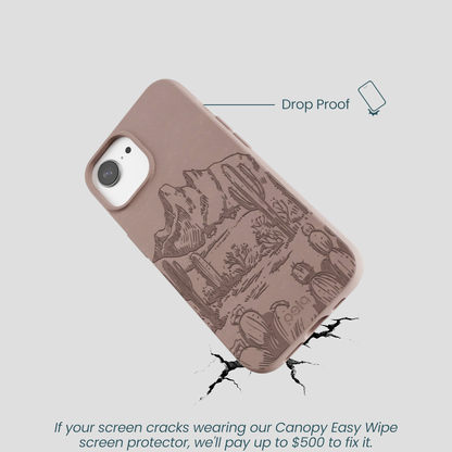 Chocolate Brown Desert Run iPhone 16e/17e Case