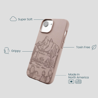 Chocolate Brown Desert Run iPhone 16e/17e Case