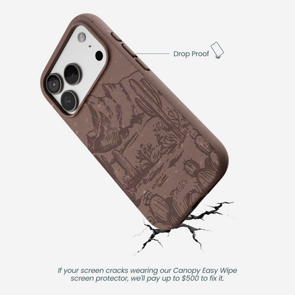 Chocolate Brown Desert Run iPhone 17 Pro Case