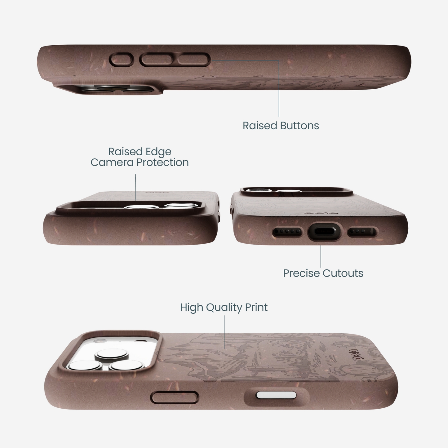 Chocolate Brown Desert Run iPhone 17 Pro Case