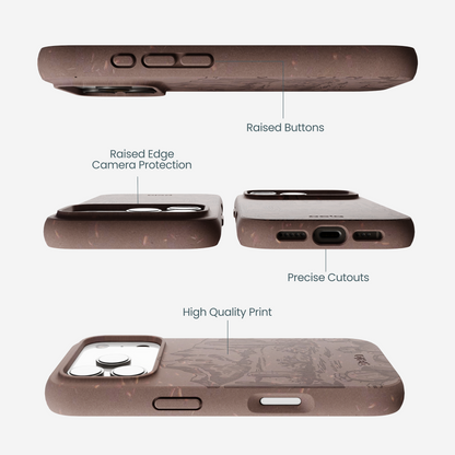 Chocolate Brown Desert Run iPhone 17 Pro Case