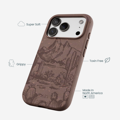Chocolate Brown Desert Run iPhone 17 Pro Case