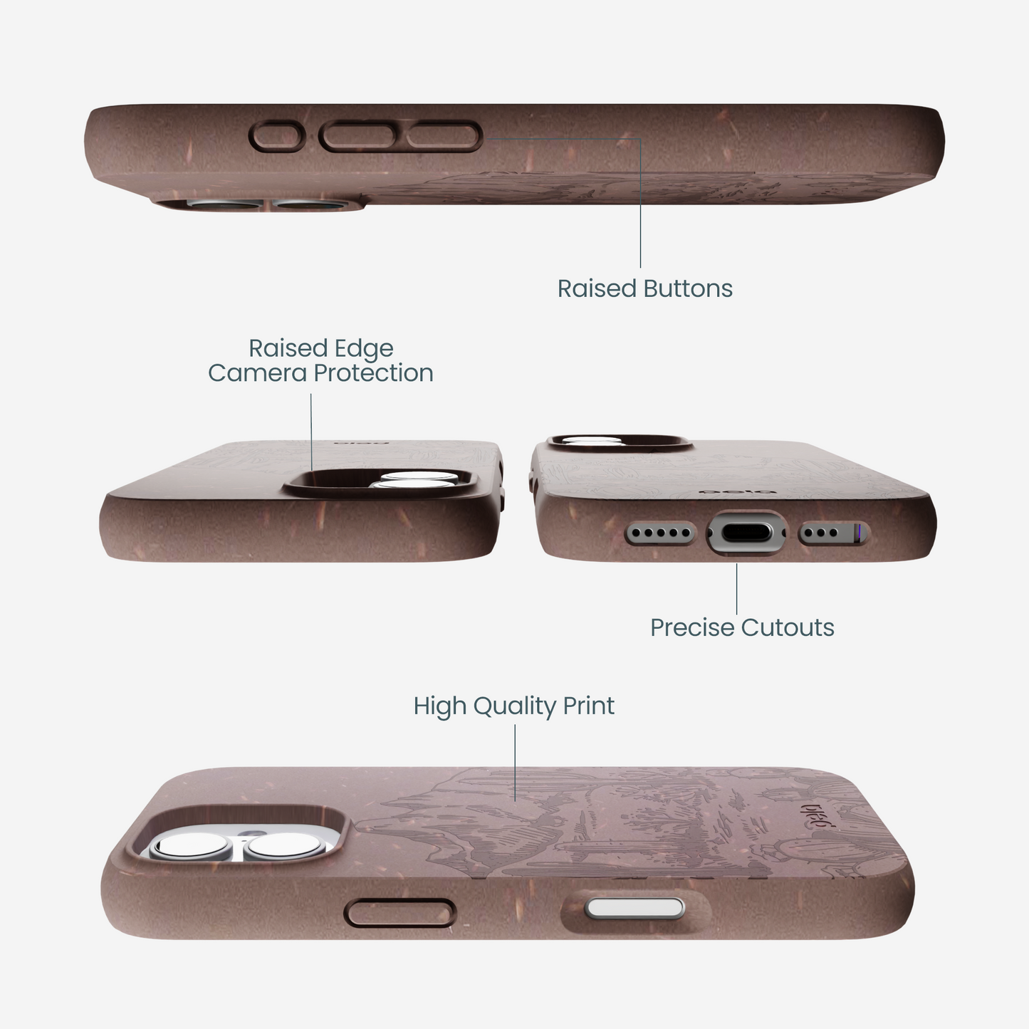 Chocolate Brown Desert Run iPhone 17 Case