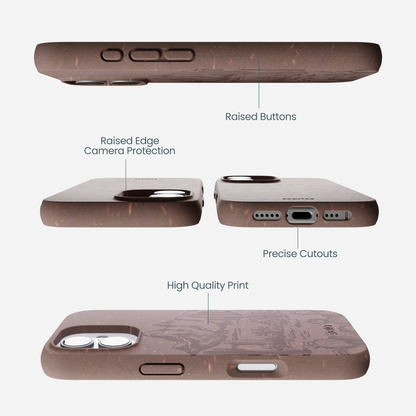 Chocolate Brown Desert Run iPhone 17 Case