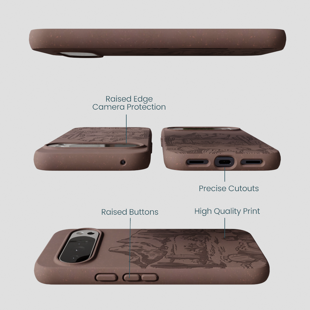 Chocolate Brown Desert Run Google Pixel 10 Pro XL Case