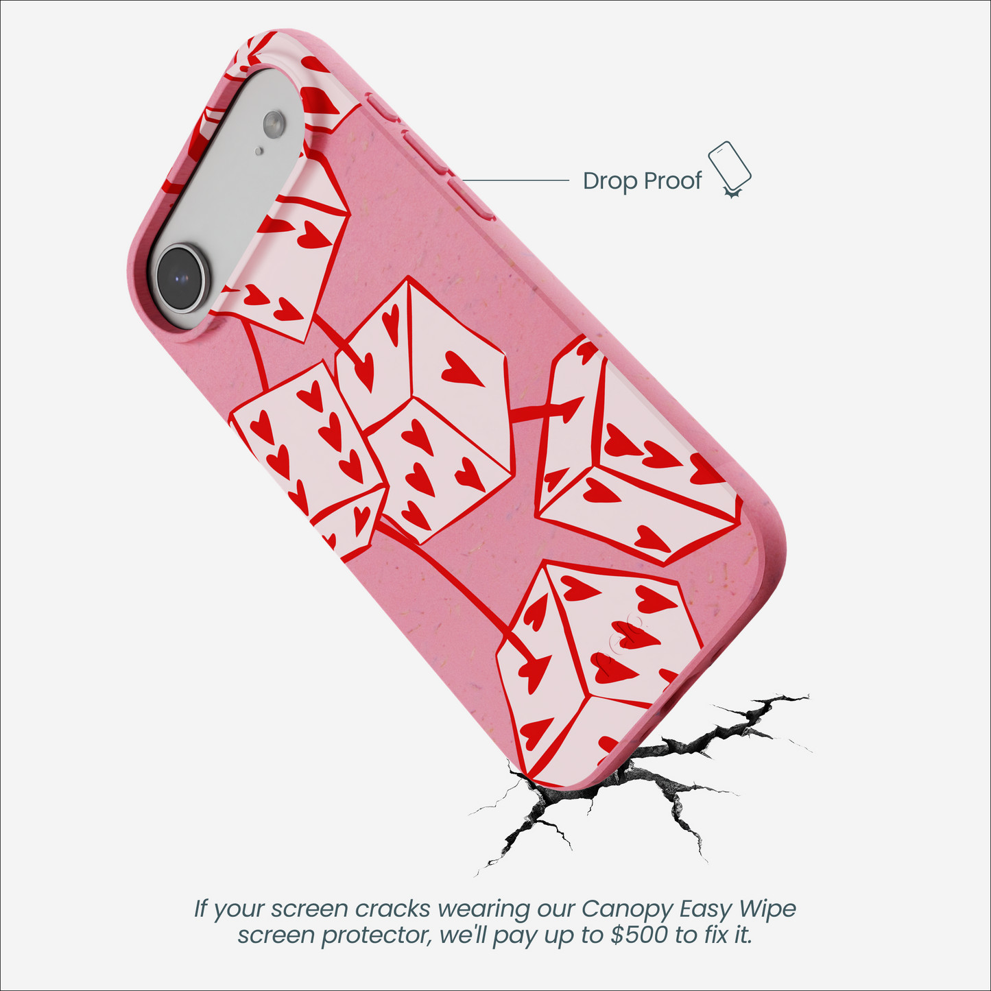 Bubblegum Pink Dicey Cherries iPhone Air Case