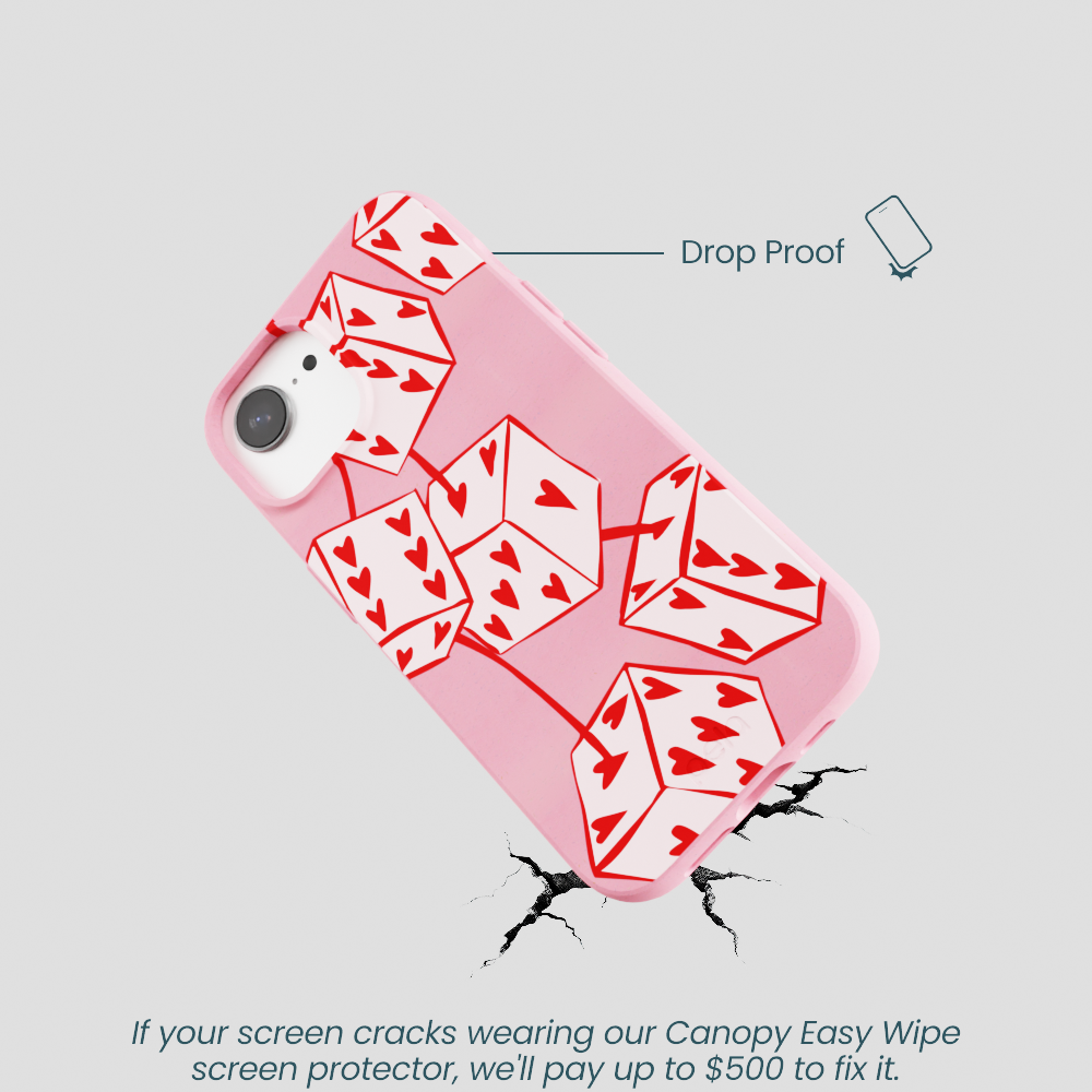 Bubblegum Pink Dicey Cherries iPhone 16e/17e Case