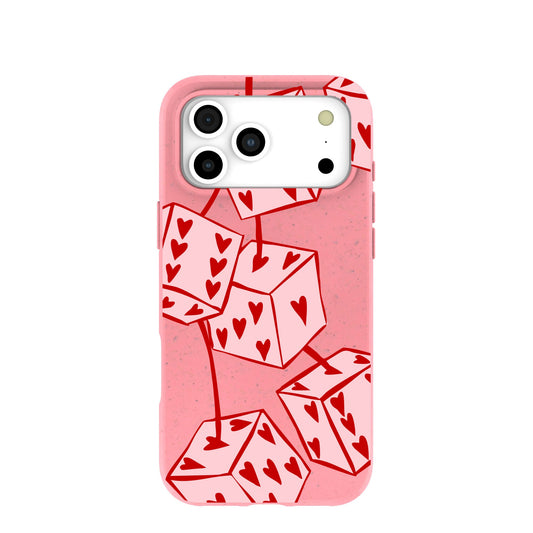 Bubblegum Pink Dicey Cherries iPhone 17 Pro Max Case
