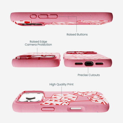 Bubblegum Pink Dicey Cherries iPhone 17 Pro Case