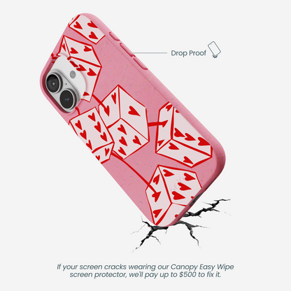 Bubblegum Pink Dicey Cherries iPhone 17 Case