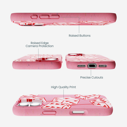 Bubblegum Pink Dicey Cherries iPhone 17 Case