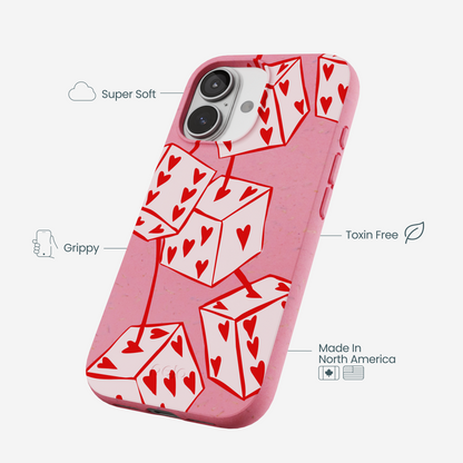Bubblegum Pink Dicey Cherries iPhone 17 Case